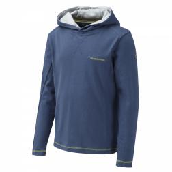 CKT453    NosiLife Graphic Hooded Top  - Colour Faded Indigo