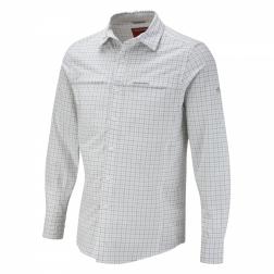 CMS405    NosiLife Long-Sleeved Check Shirt  - Colour Granite