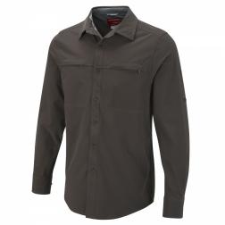 CMS406    NosiLife Long-Sleeve Stretch Shirt  - Colour Dark Bark