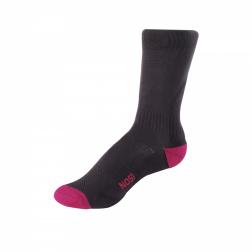 CWH111    Women's NosiLife Adventure Sock  - Colour Black/Retro Pink