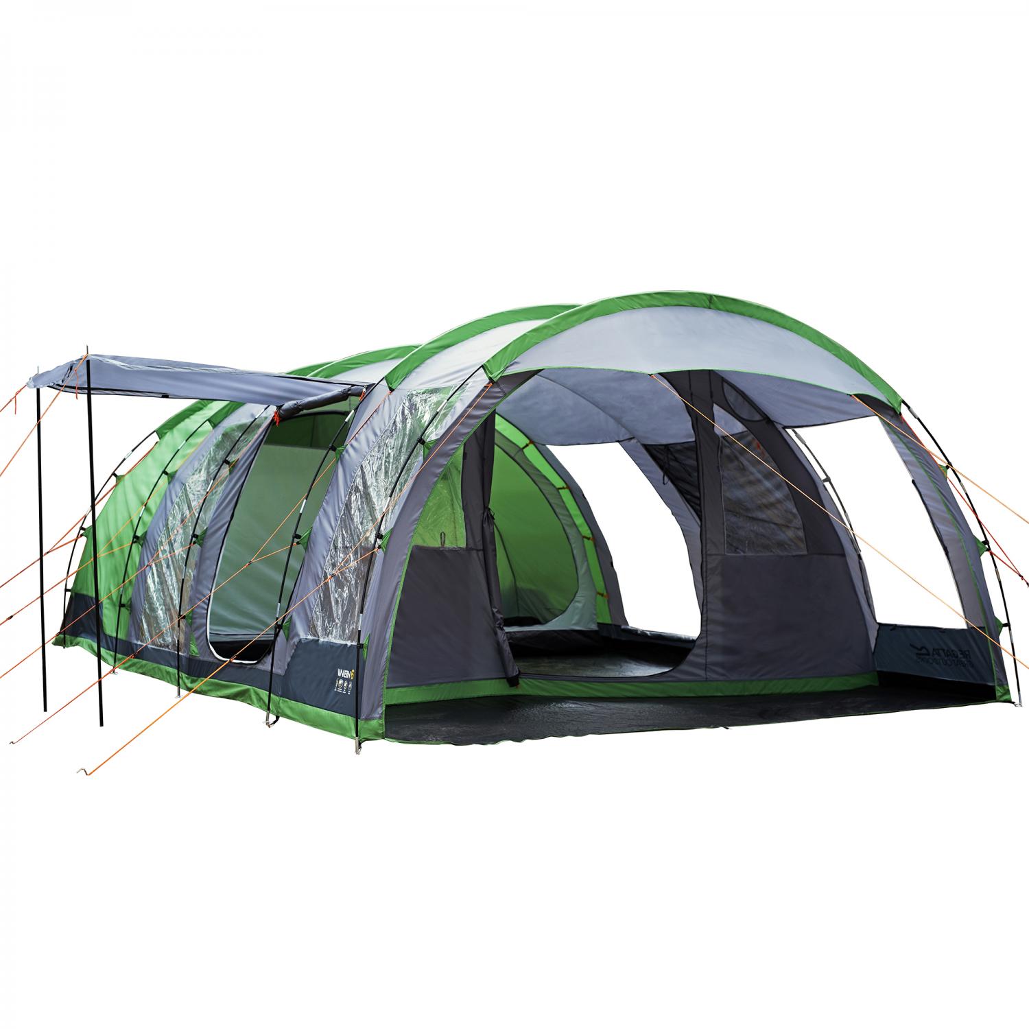 Vanern 6 Man Tunnel Tent Extreme Green